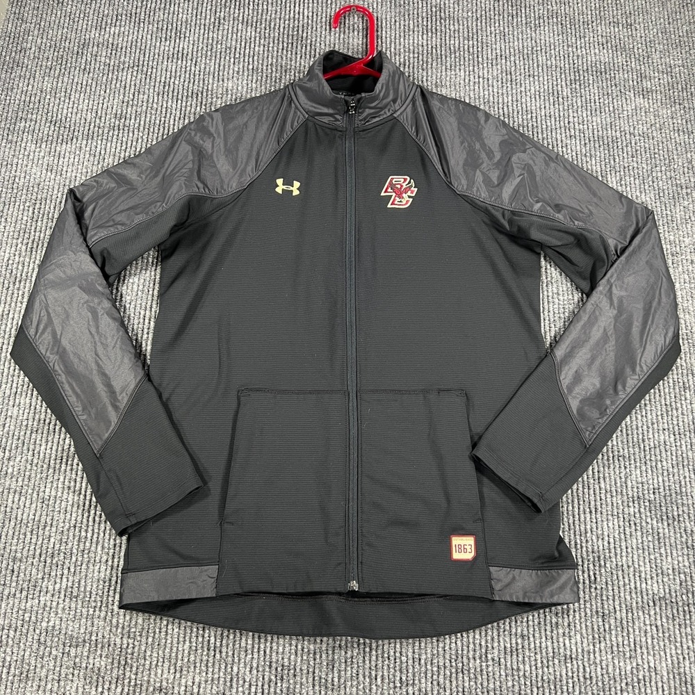 Boston College Eagles Jacket Womens Small Black Under‎ Armour NCAA Full Zip - Picture 4 of 16